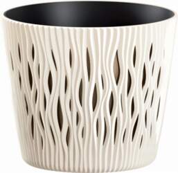 Flower pot Sandy Round 11x13cm  yellow