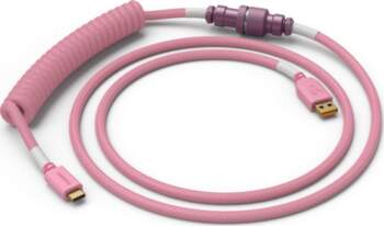 Glorious Coiled Cable Prism Pink  USB-C