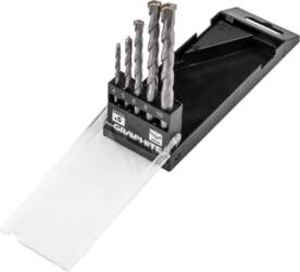 Graphite drill Set of hardened concrete