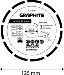 Graphite Segmented diamond cutting disc 125