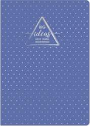 HARD COVER NOTEBOOK A5 SILVER SQUARED