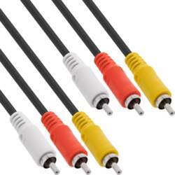 InLine AV Cable 3x RCA male