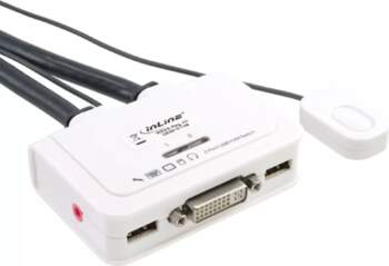 InLine KVM Switch 2 Port DVI-D