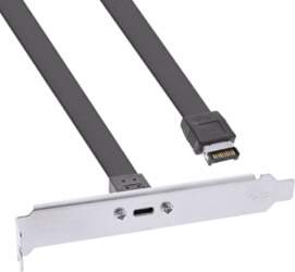 InLine PCI slot bracket  USB-C to