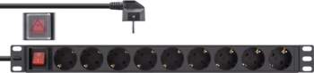 InLine Registered 19" Socket strip 9-way