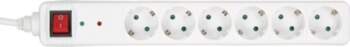 InLine Socket strip CEE 7/3  6-way
