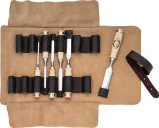 Kirschen Kirschen Chisel set in leather