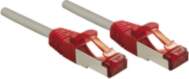 Lindy Patchkabel Cat6 CrossOver S/FTP grau/rot