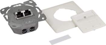 Logilink Cat.6A network socket UP2x