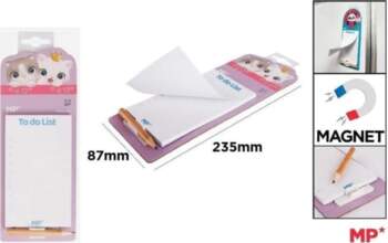 Magnetic notebook for the fridge with