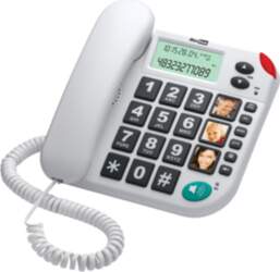 MaxCom KXT480BB white phone corded KXT480BB