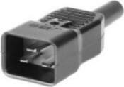 MicroConnect  C20 Connector Black With screw