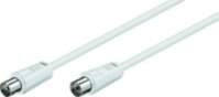 MicroConnect  Coax M-F 5m White 75