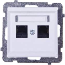 Ospel Computer socket Sonata double 2xRJ45