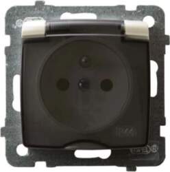 Ospel Splashproof Karo socket with grounding