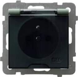 Ospel Waterproof socket with grounding transparent