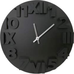 Platinet wall clock Modern black (42985)