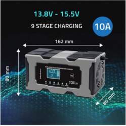 Qoltec Intelligent microprocessor charger 12V 10A
