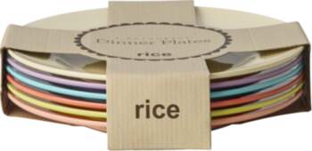 Rice - Melamine Round Dinner Plates