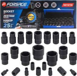 Set of impact socket wrenches 1/2``