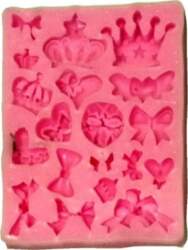 Silicone form of a bow and