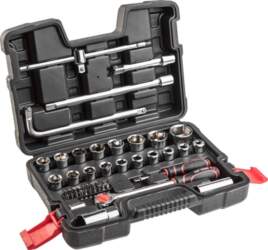 Socket wrenches 1/4" 1/2" set of