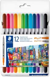 Staedtler - Dual-Tip Markers 12 Assorted