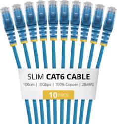StarTech.com 1m Blue Slim CAT6