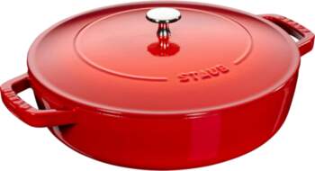 Staub deep braising pan with lid