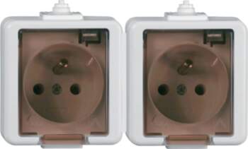 Timex Jantar Double socket 2P+Z splash-proof