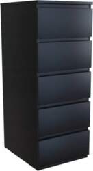 Topeshop W5 CZERŃ chest of drawers