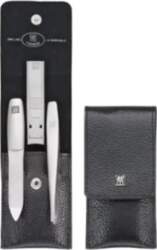 Twinox manicure set black leather case
