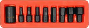 YATO 9PCS 1/2DR IMPACT HEX BIT