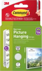3M Command Strips Narrow 4pcs white