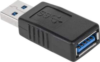 Adapter USB USB-A - USB-A Czarny
