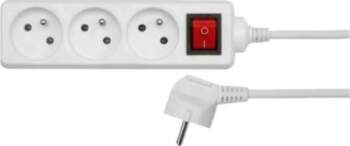 AWTools power strip 3 sockets 5