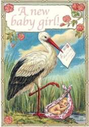 B6 card with envelope Birth of