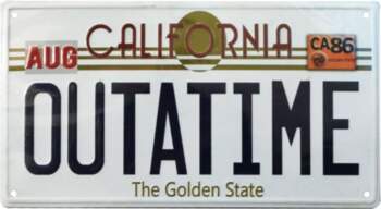 Back To The Future Replica Number