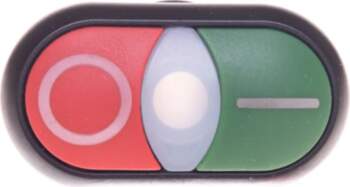 Button drive double green/red /O-I/ with