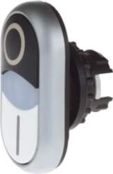 Button drive double white/black /0-I/ with