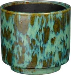 CERAMIC POT OTHELLO D16 H14CM TURQUOISE
