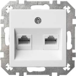 COMPUTER SOCKET 2-WAY WITHOUT FRAME IKL-002-01_E/B