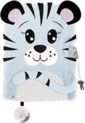 Diary with a padlock 3D hairy