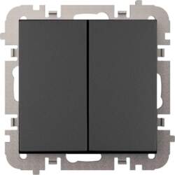 DOUBLE POLE SWITCH BLACK 3811-19 5902431690117