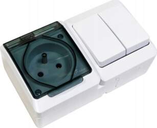 Elektro-Plast HERMES Single socket w/u 2P+Z