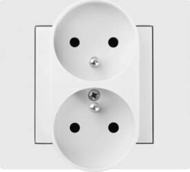 Elektro-Plast Vestra Double socket 2x2P+Z modular