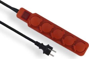 Elgotech EXTREME workshop extension cable 5-sockets