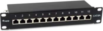 Equip Patchpanel 12x RJ45 Cat6A 10&quot