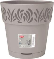Flower pot with tray Gaia Ø20x19cm