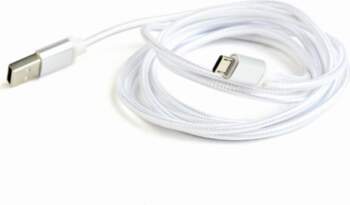 Gembird cotton braided micro USB cable